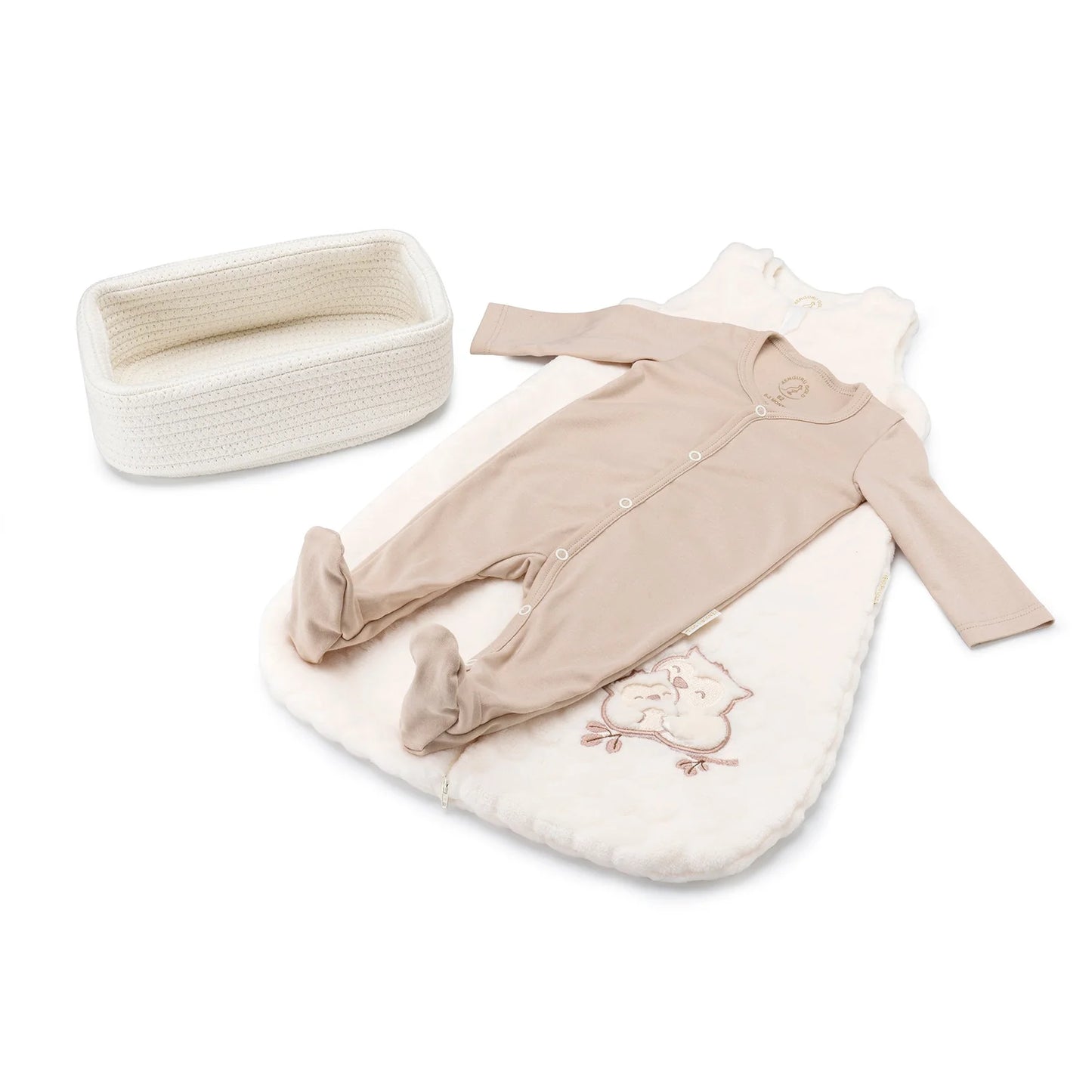 Organic Baby Gift Basket - Sleeping Bag & Sleep Suit