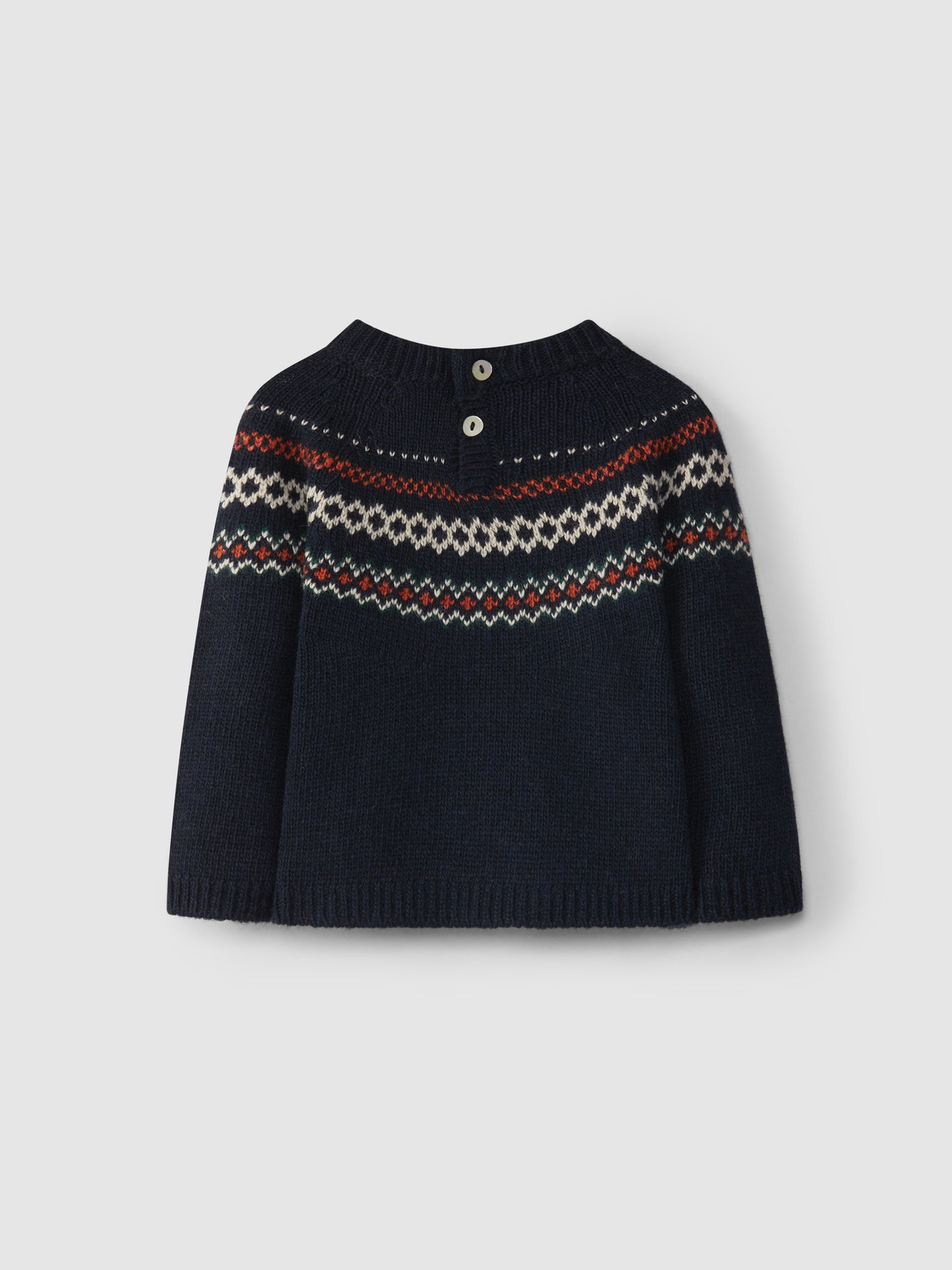 Jacquard Knitted Jumper  | Organic nursery fabrics 