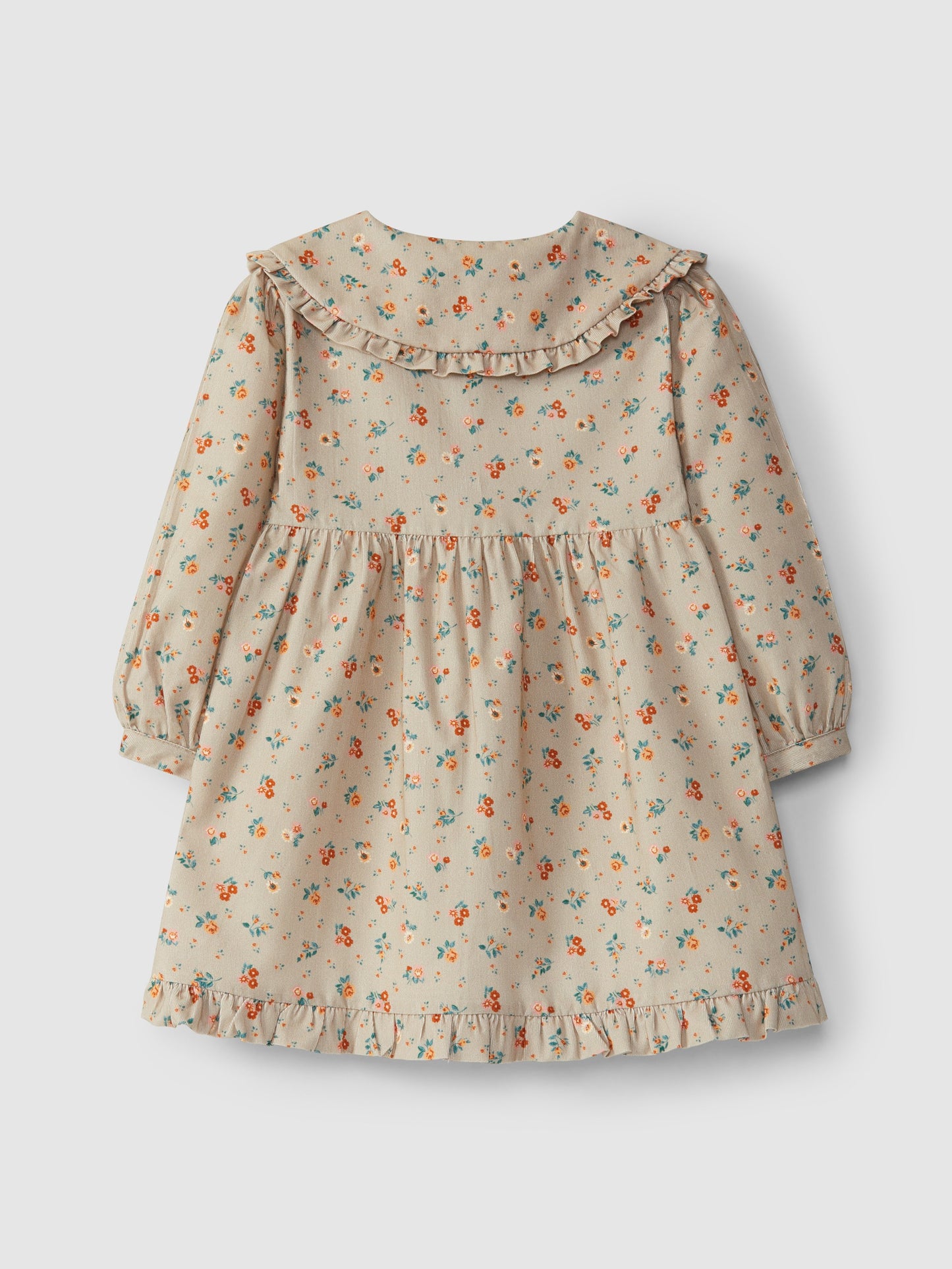 Floral Micro-Corduroy Dress | Organic nursery fabrics