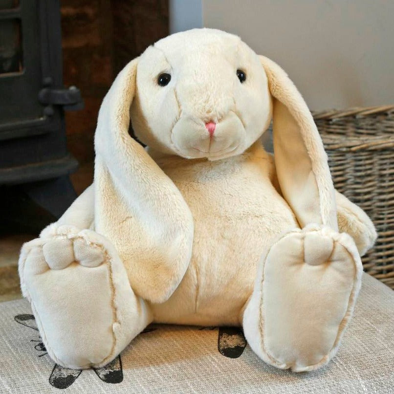 Bunny Large Soft Toy Cream Plush, 30cm