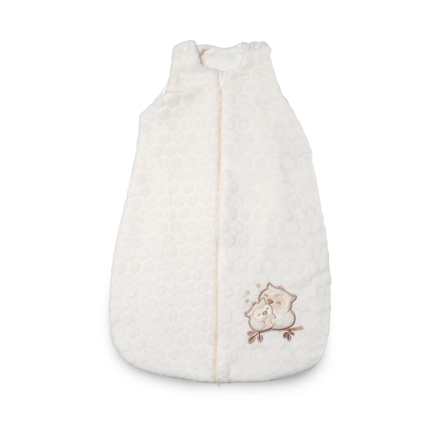 Organic Baby Sleeping Bag in Popcorn Owl - 2.0 TOG