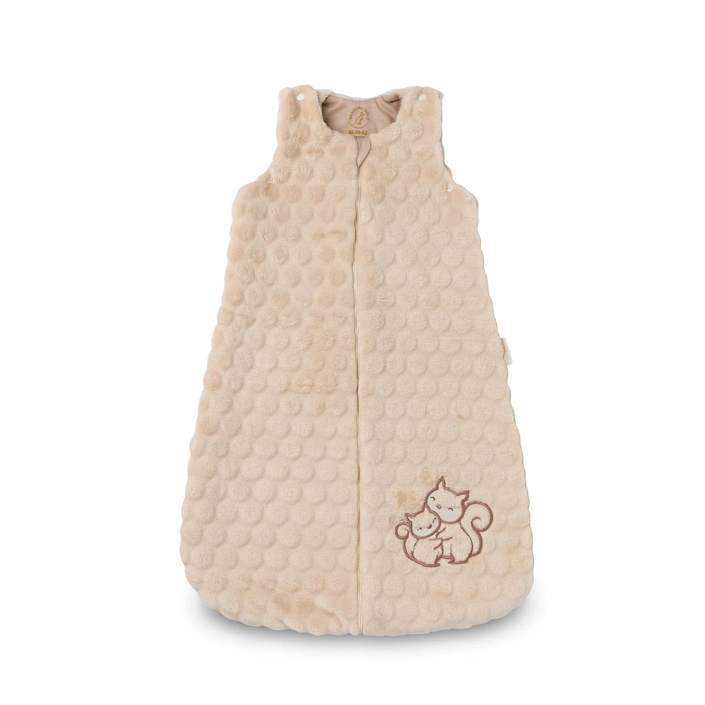 Organic Baby Sleeping Bag in Popcorn Squirrel - 2.0 TOG