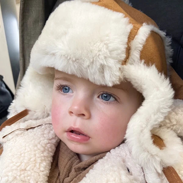 Baby Sheepskin Trapper Hat | Chestnut