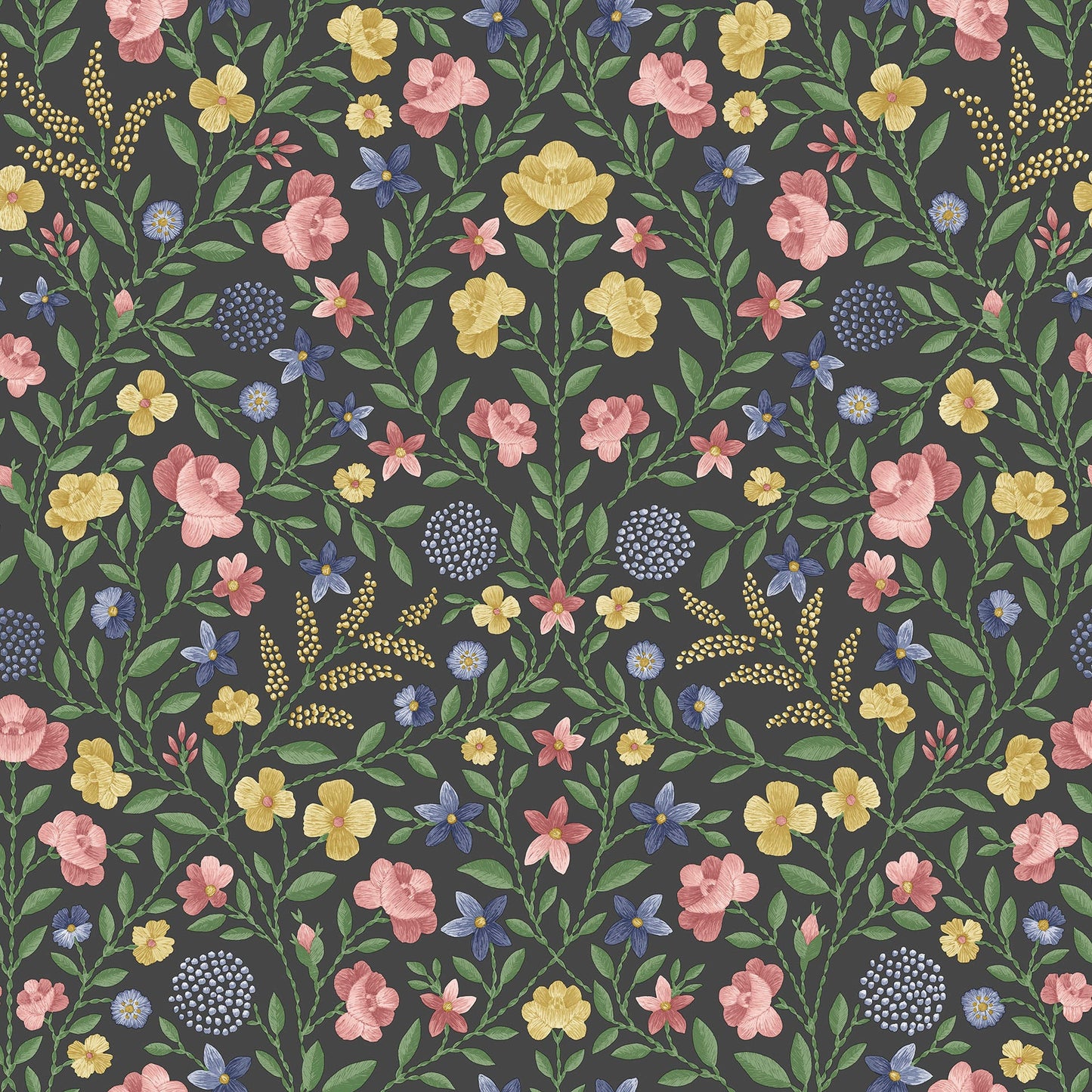 Court Embroidery Wallpaper