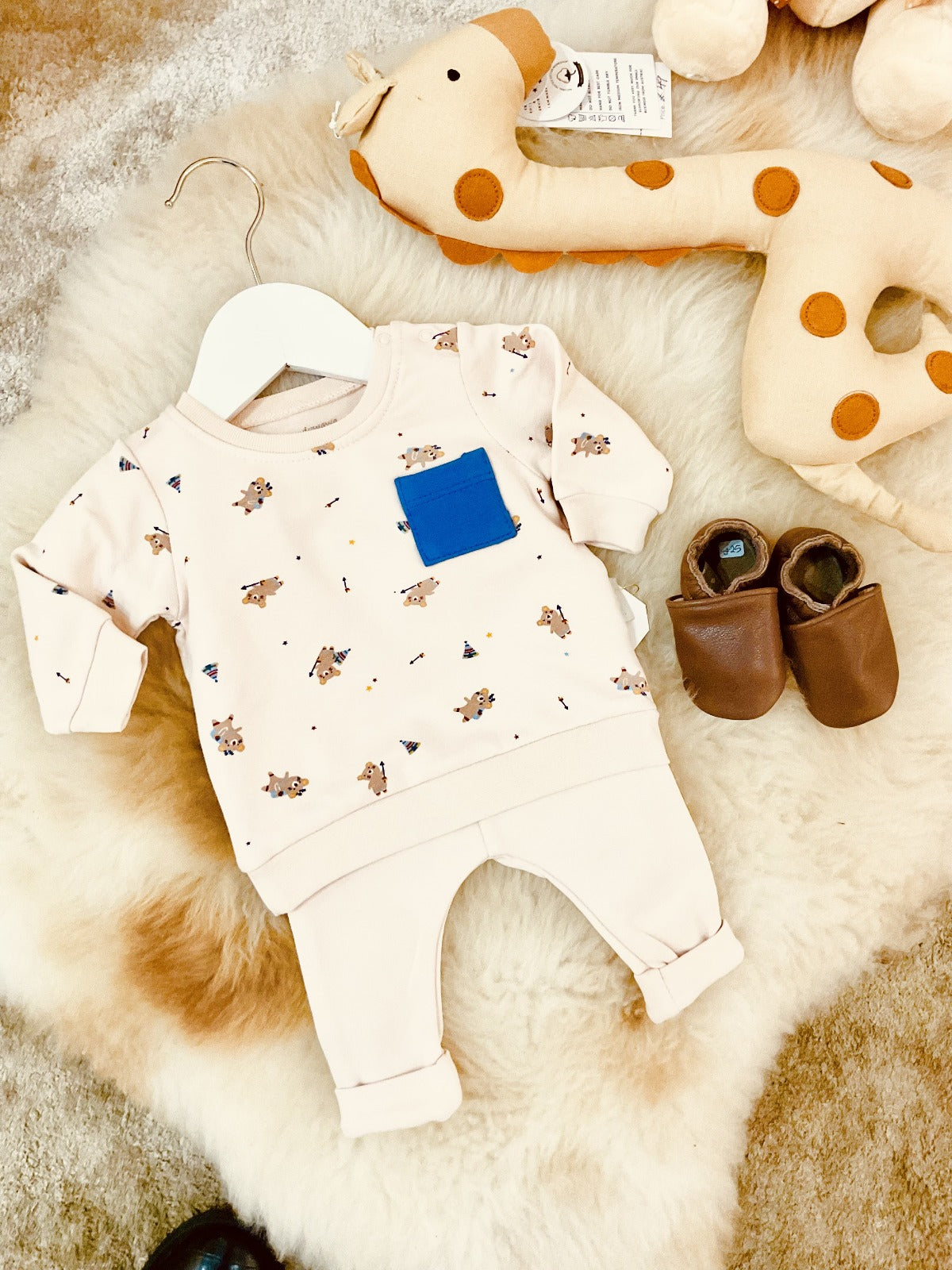 Playful Pups 2-Piece Baby Outfit