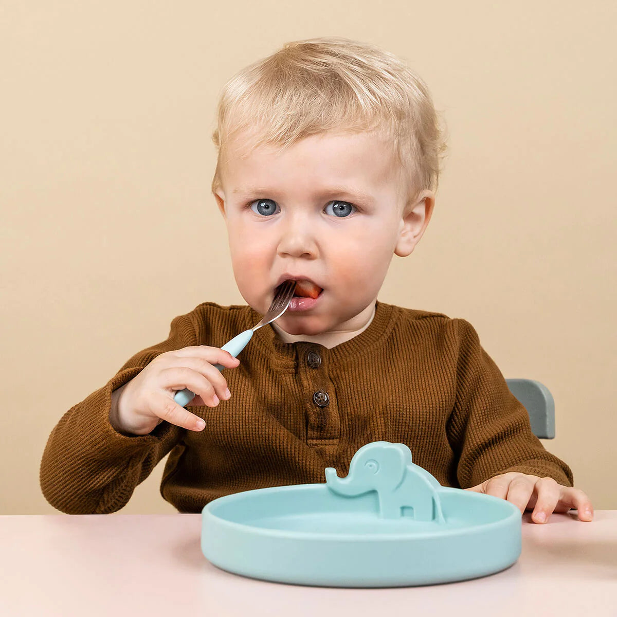 Silicone Dinner Set - Blue