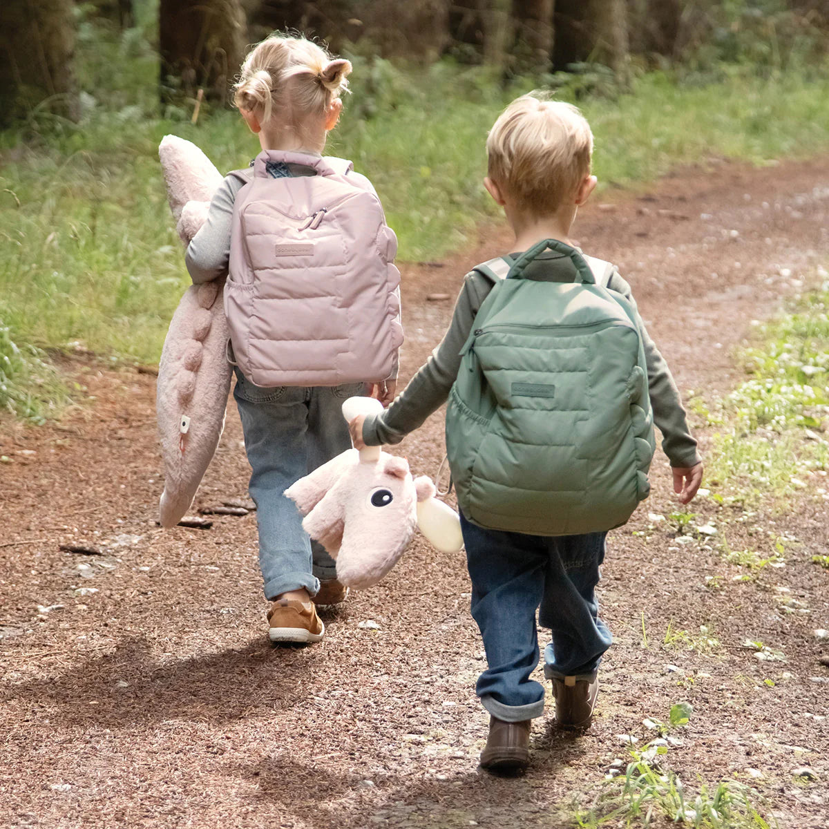 Quilted kids Backpack - Croco - Green | Unique baby gifts