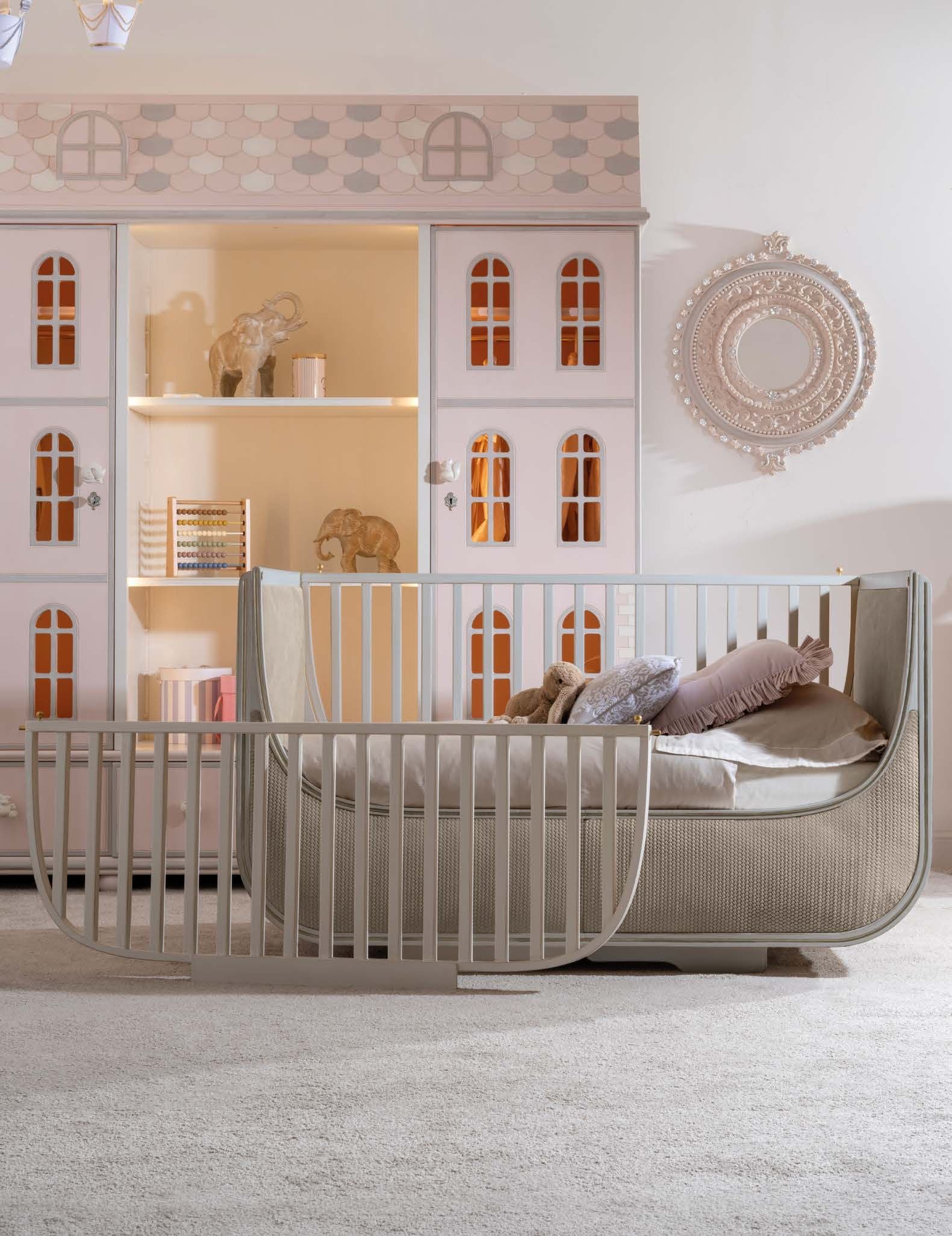 Notte Fatata Wooden and Leather Cot 3783