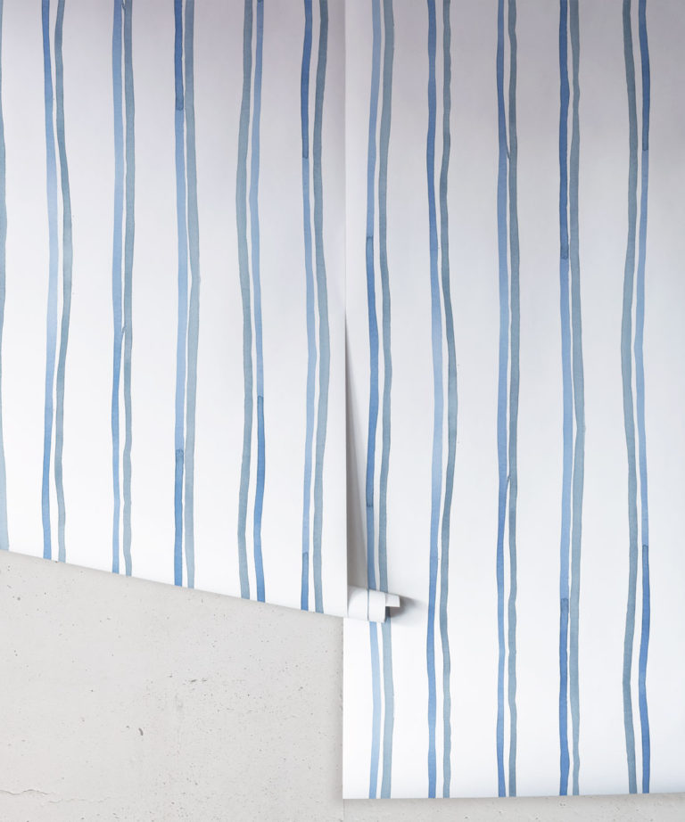 Double Inky Stripe Wallpaper