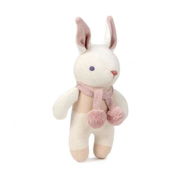 Baby Threads Cream Bunny Rattle