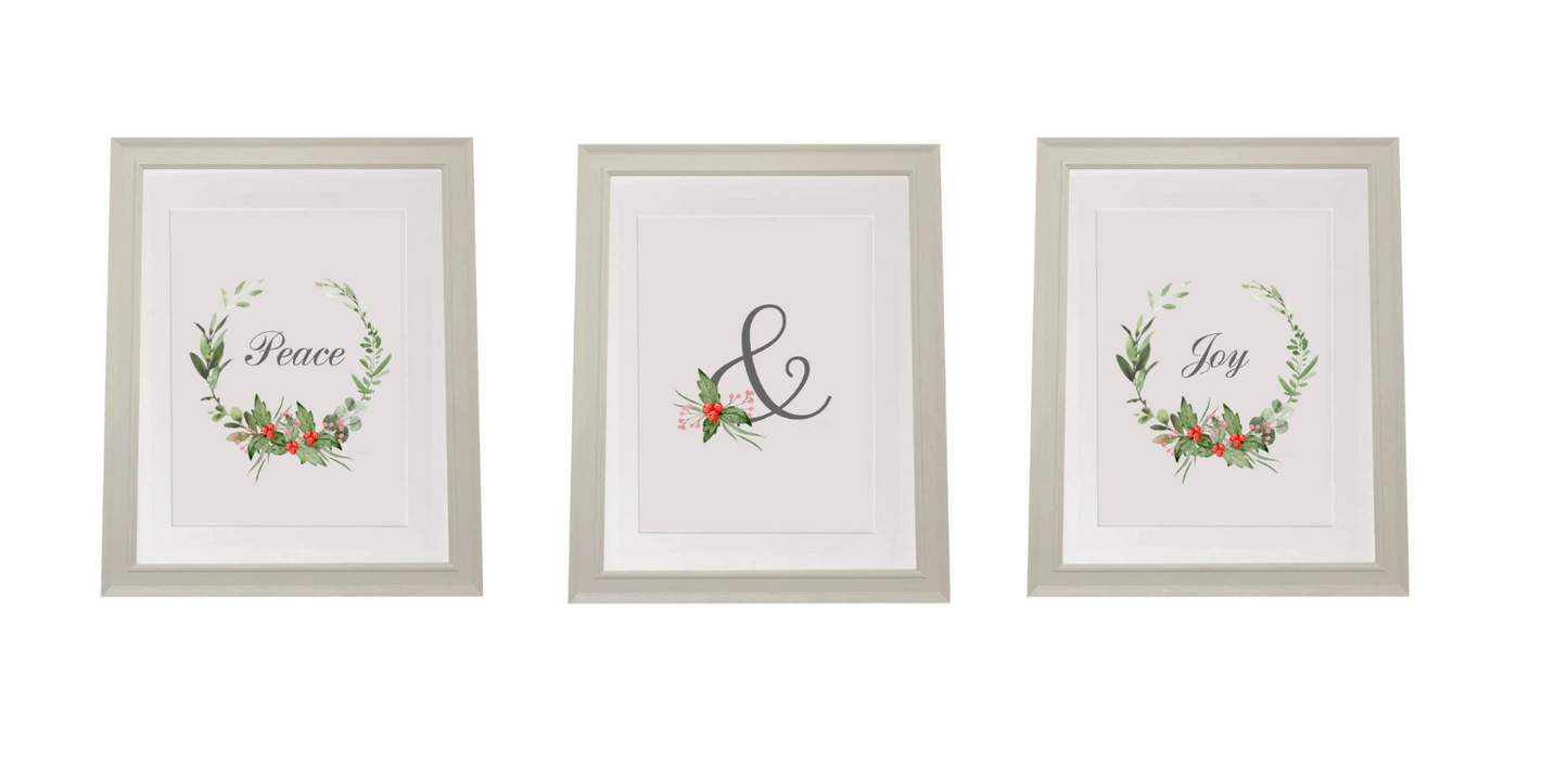 framed christmas art prints for children's room