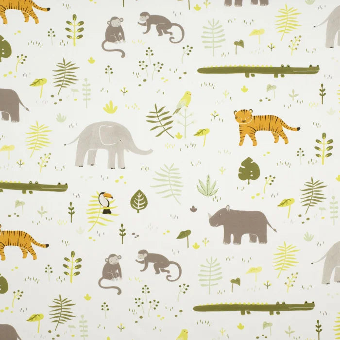 savannah-print fabric by casadeco green variant