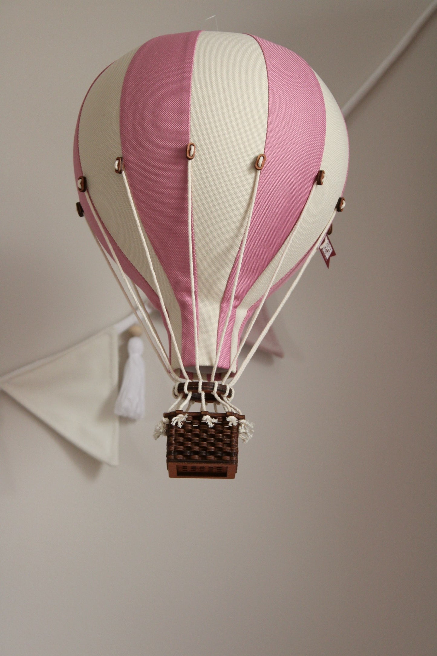 Pink and Beige Decorative Hot Air Balloon | Luxury baby gift