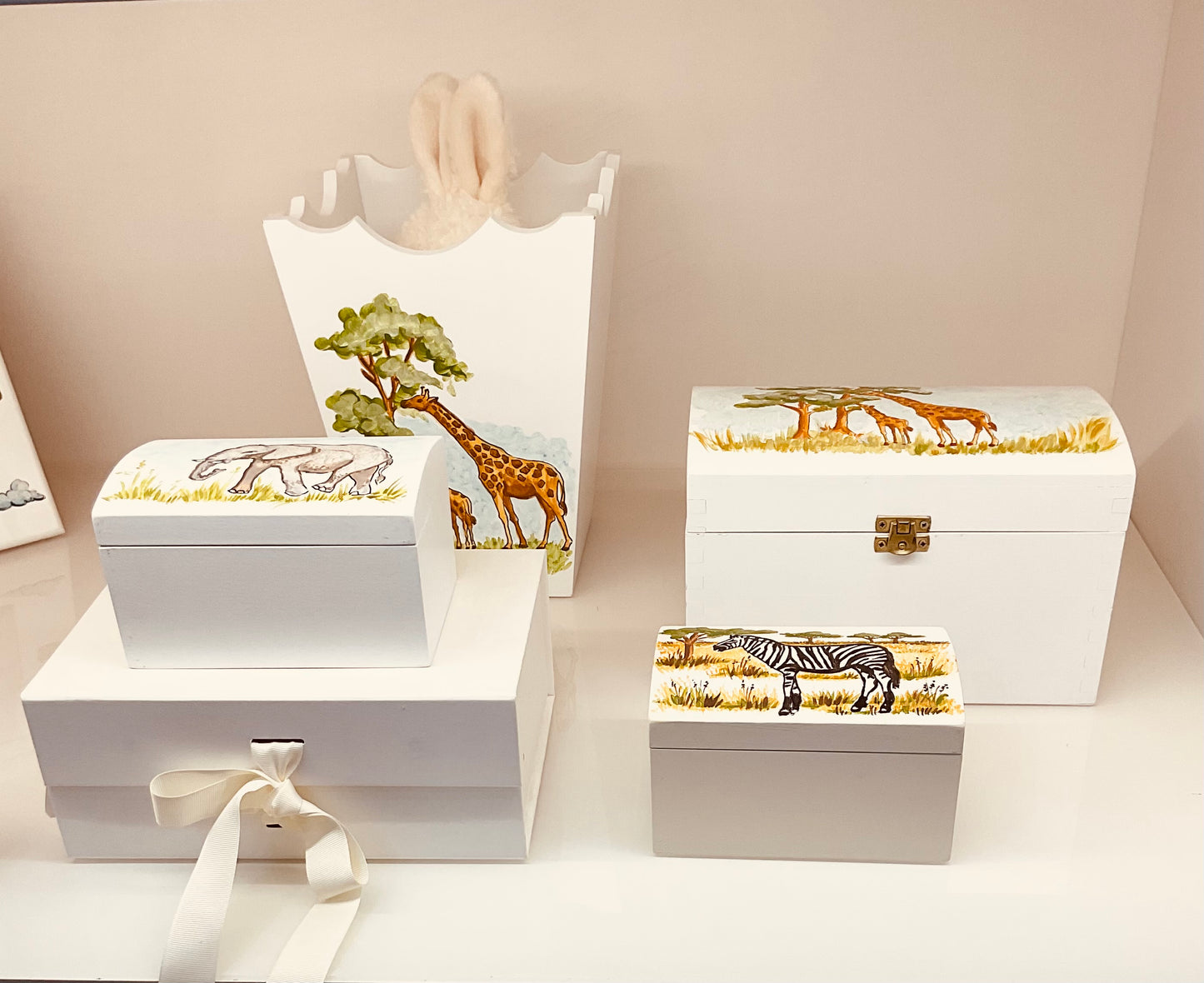 safari-themed children's room accessories at The Baby Cot Shop, Chelsea