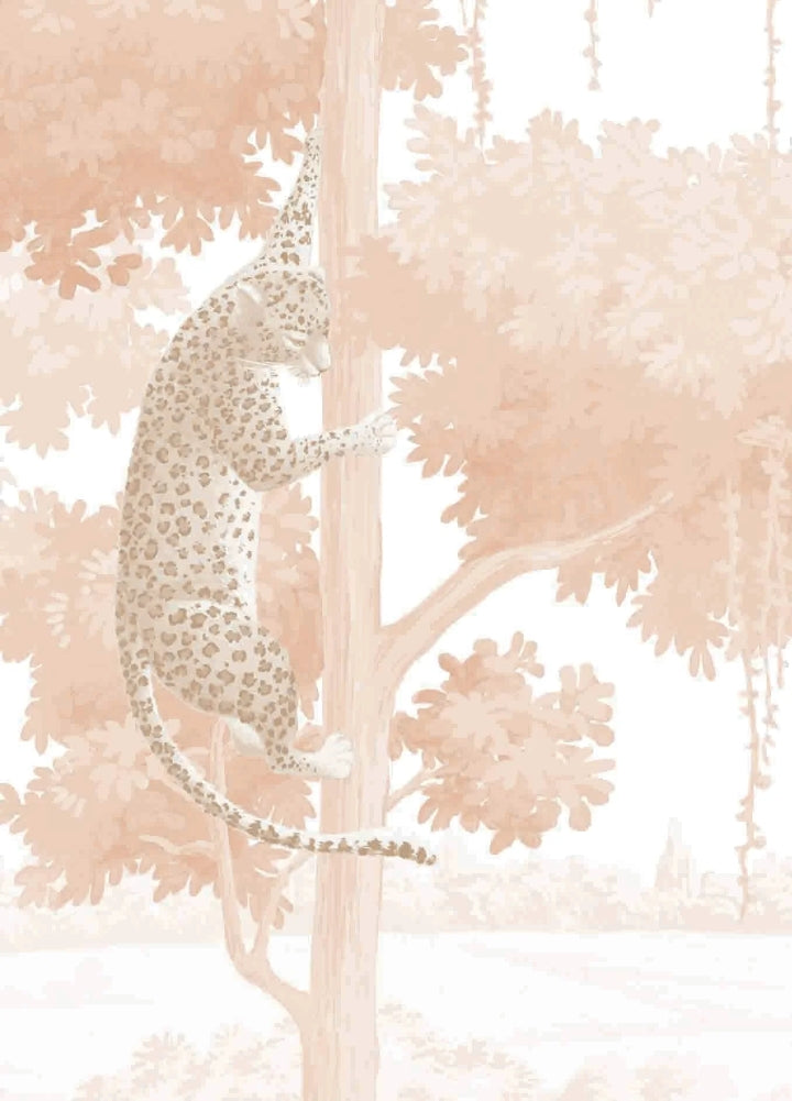 safari-themed wallpaper for baby nursery