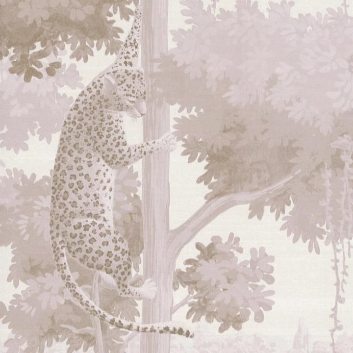 safari-themed wallpaper for children's room