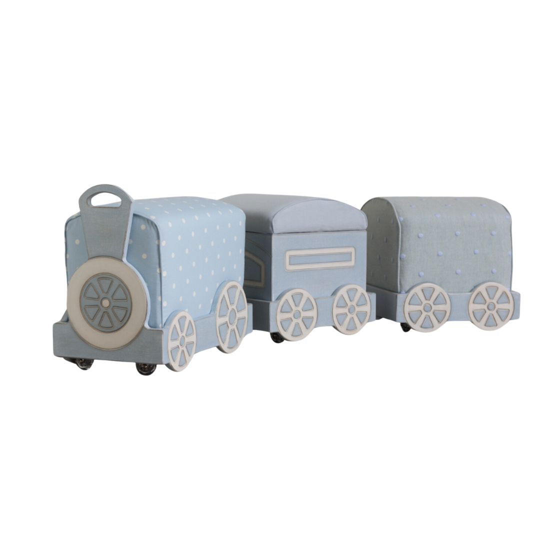 Train Vagon Pouffe Set By Savio Firmino