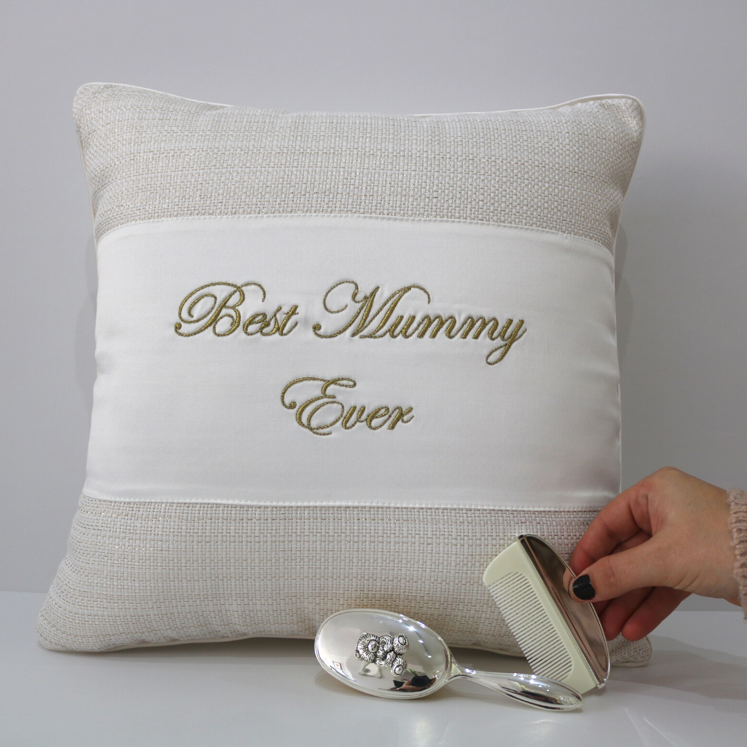 Best Mummy Ever Embroidered Cushion