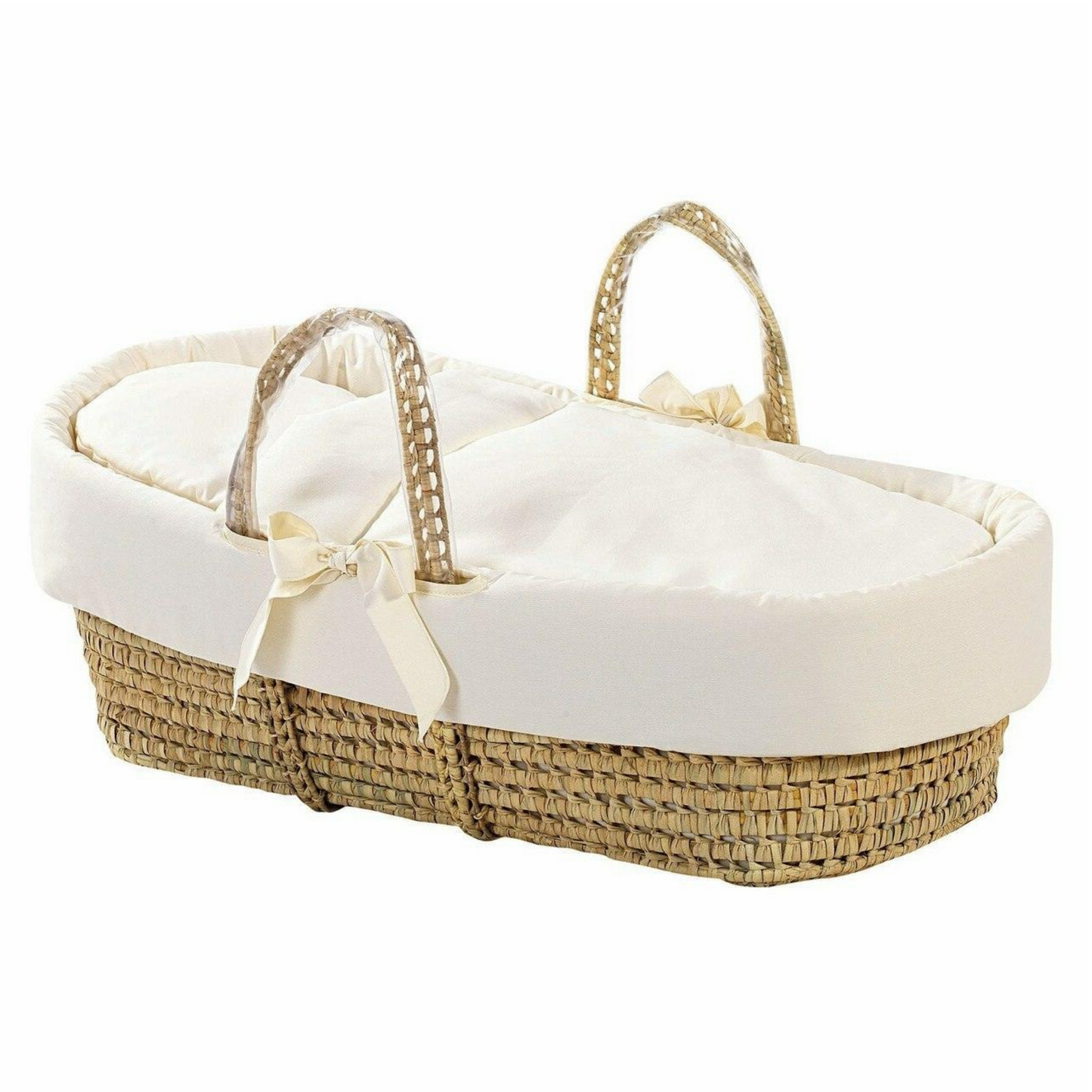 Carolina Moses Basket in Cream at The Baby Cot Shop, Chelsea