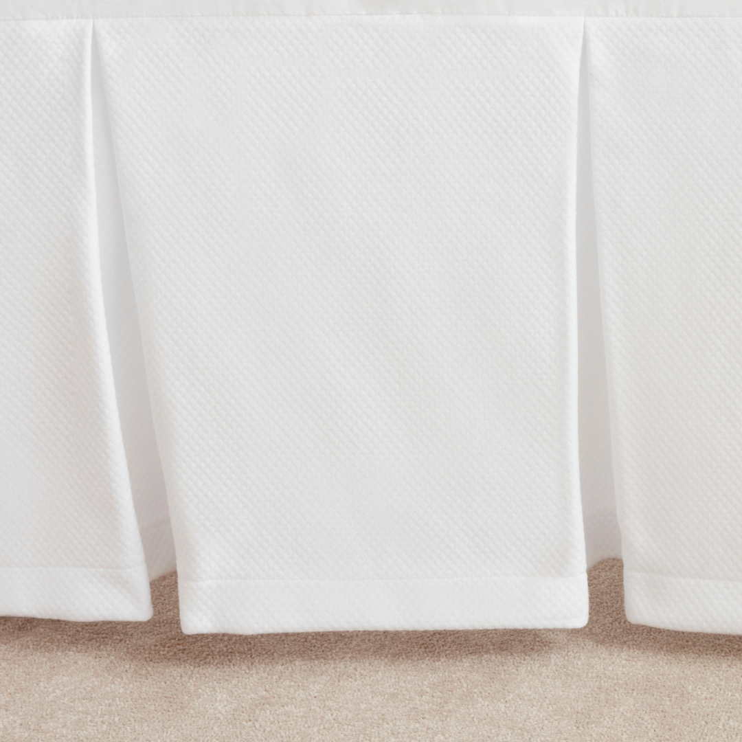 Diamond White Collection Valance | Luxury Baby Bedding