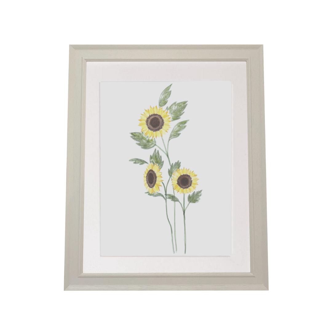 Sunflower Bouquet Nursery Art