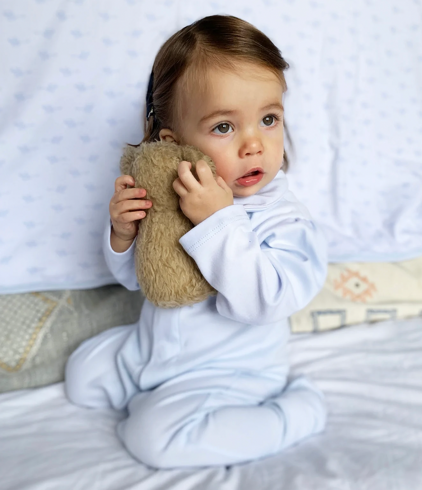 Blue Cotton Onesie by Magnet Mouse | Magnet Mouse Luxury