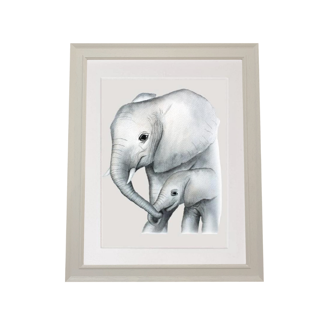 elephant art print decor for children's room