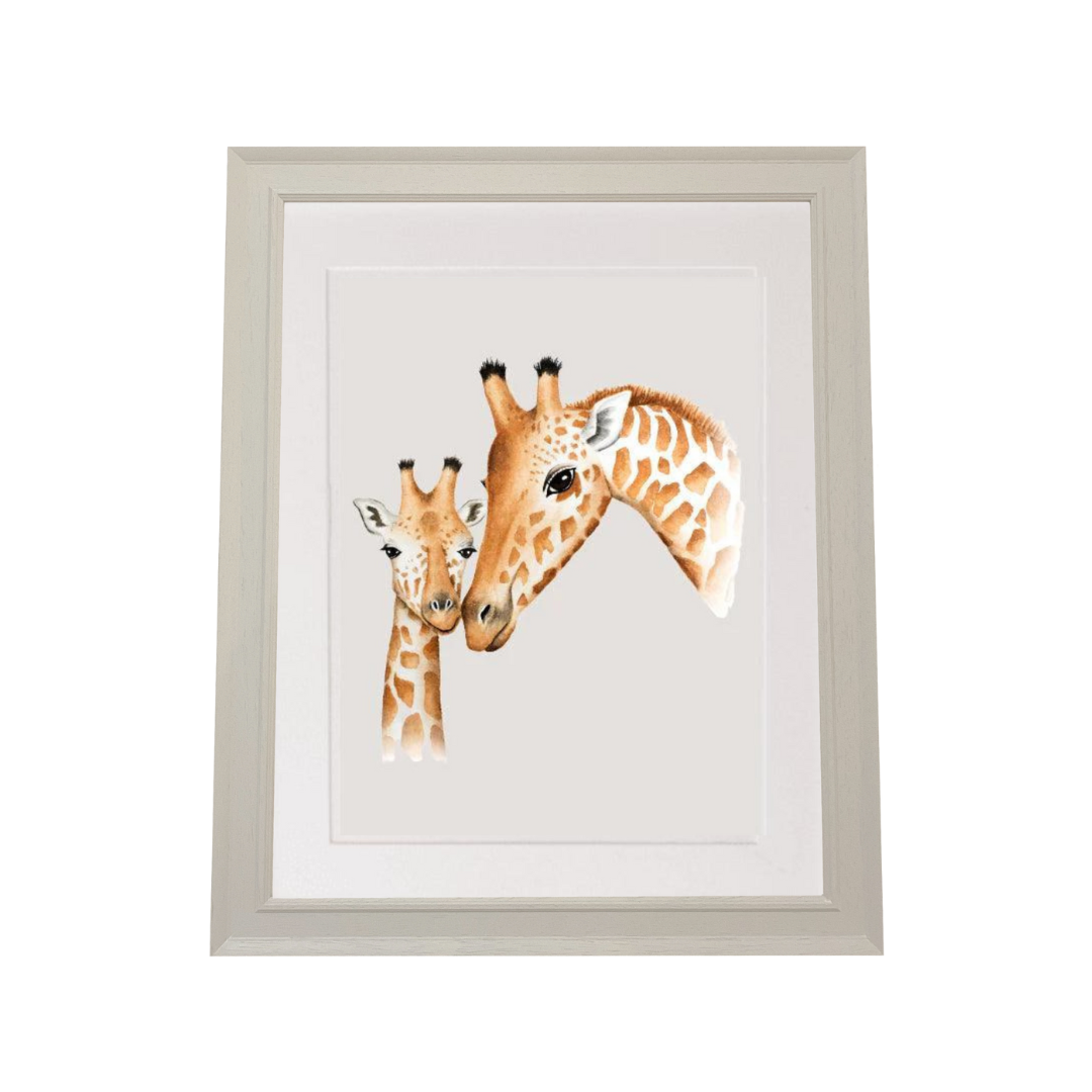 giraffe art print for baby nursery