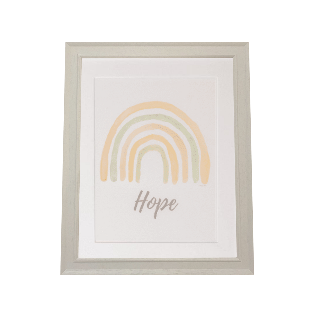 rainbow art print for baby nursery