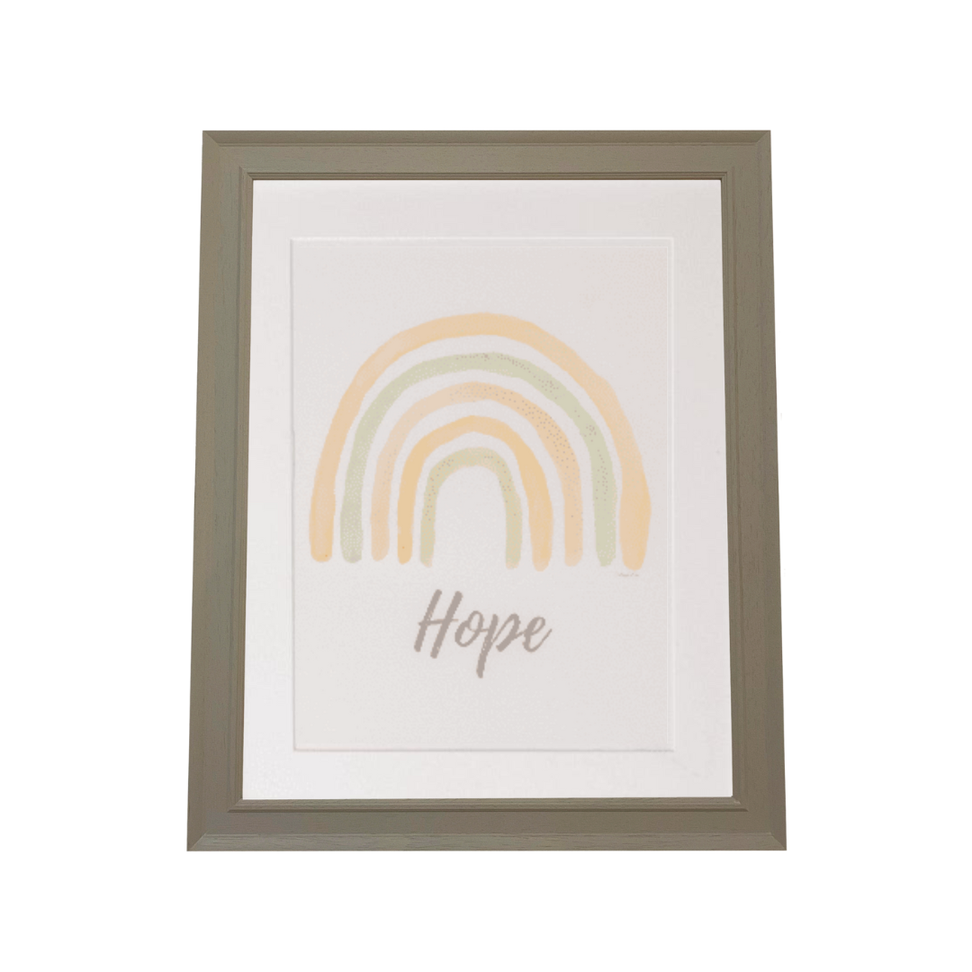 rainbow art print for children's room