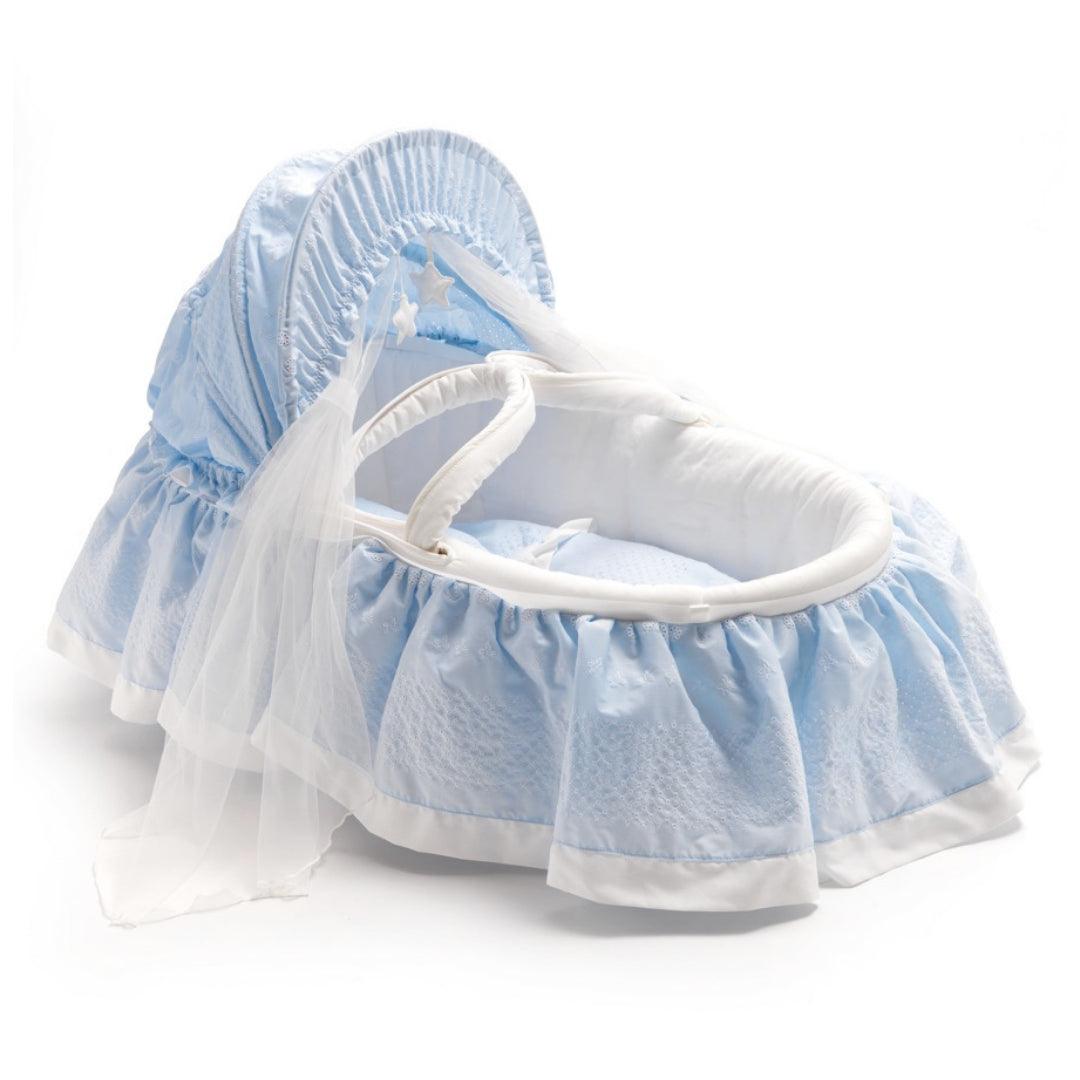 Stylish Blue Luxury Moses Basket  Savio Firmino