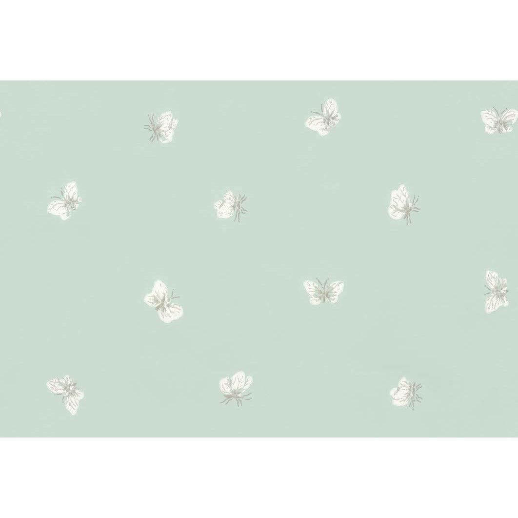 Peaseblossom Sea Green Wallpaper