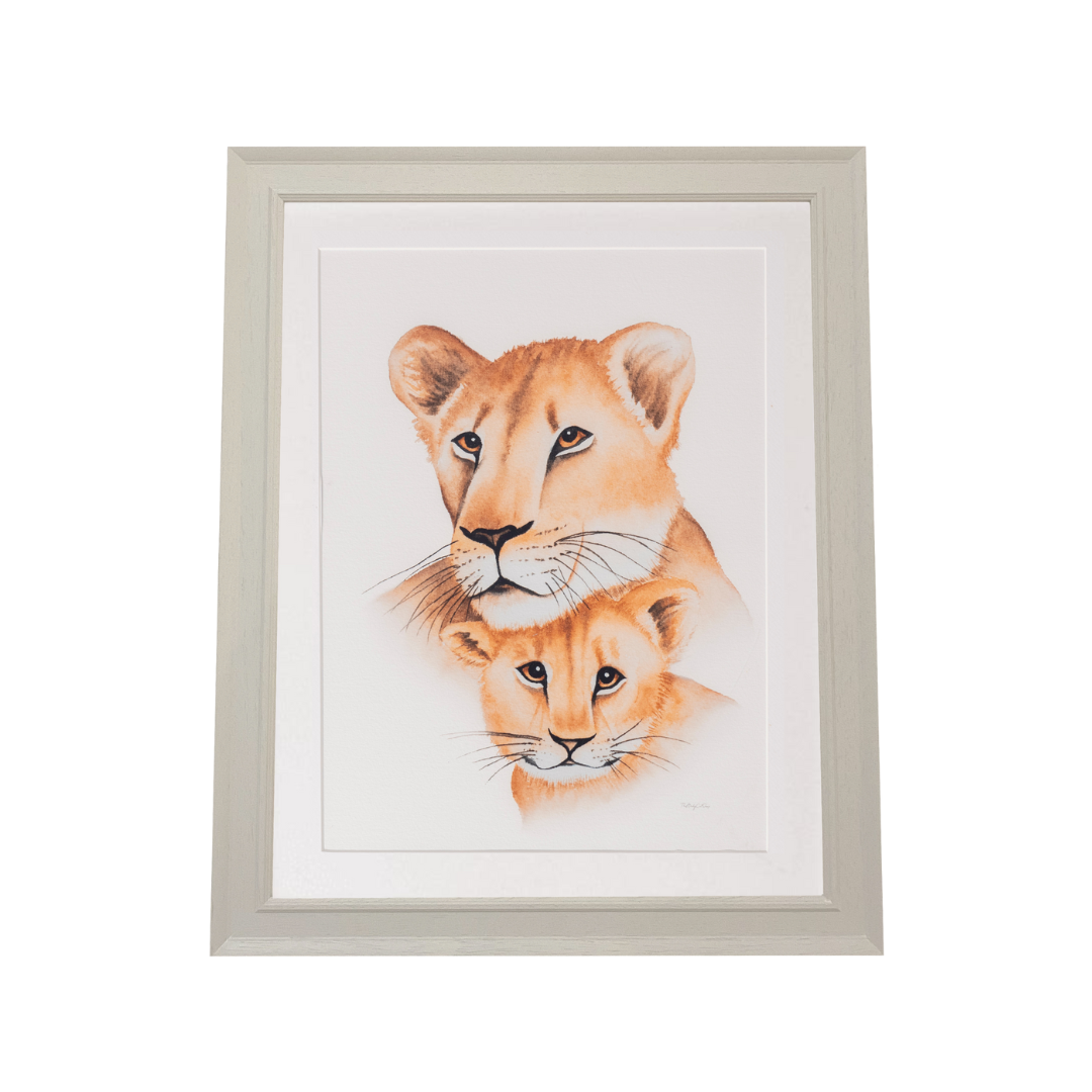 lion art print for children's room