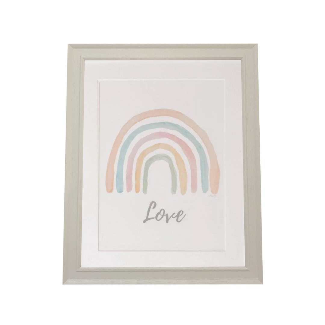 rainbow art print for baby nursery