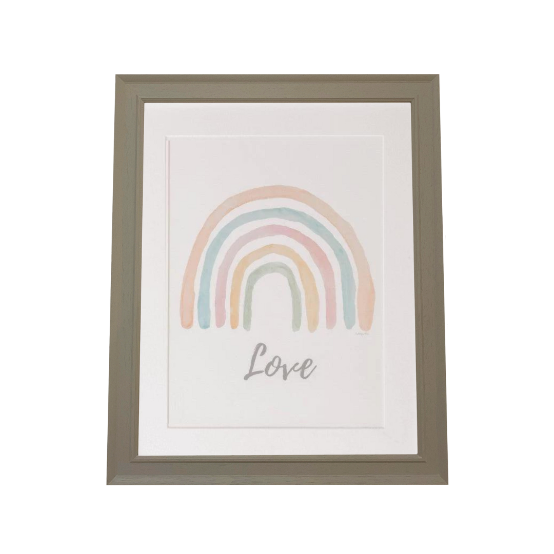 rainbow art print for children's room