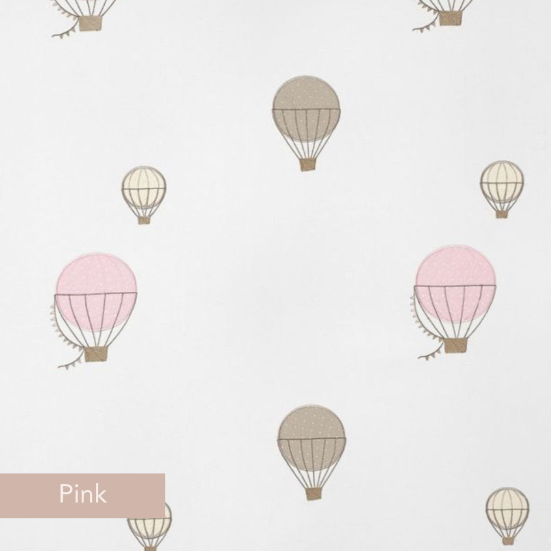 luxury pink montgolfieres fabric