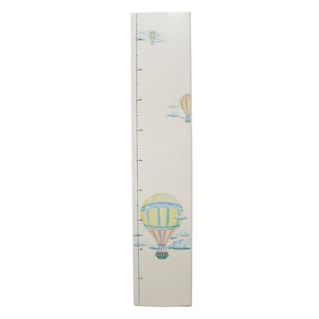 hot air balloon print height chart for children